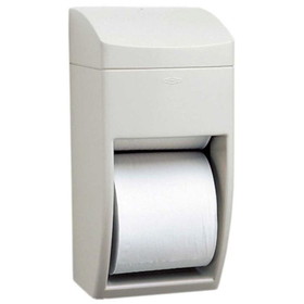 Bobrick B-5288 Washroom Equipment Matrix Series Multi-Roll Toilet Tissue Dispenser 6 1/4" x 6 7/8" x 13 1/2", Gray, ABS, Surface Mount