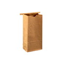 Brown Paper Goods 1752 Poly Lined Natural Kraft Poly Lined Coffee Bag - 1#LB - With Tin Tie. - 4 1/4
