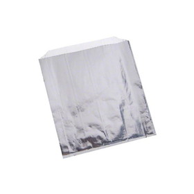 Brown Paper Goods 5A04 Foil Sandwich Bag - Plain, Foil On The Outside Paper On The Inside. - 6" x 3/4" x 6 1/2" - Light Weight - 1000/CS