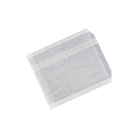 Brown Paper Goods 710 Plain White Standard Grease Resistant Sandwich Bag - 6" x 3/4" x 6 1/2" - 6/1000/CS