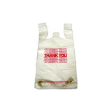 Unistar 1367-2191 Poly T-Shirt Bag, White - 12