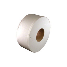 Jr. Jumbo Roll 410002 - 2-Ply Tissue, White - 3.33" x 1000' - 3.3" core. 9" diameter - Recycled - 12 rolls/cs