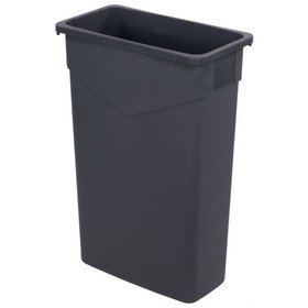 Carlisle Food Service 34202323 TrimLine Waste Container 11" x 20" x 30", 23 Gallon, Gray, Polyethylene, Rectangle, (1 EA)