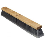 Carlisle FoodService 3621952423 - 24" L, 3" Bristle, Gray, Wood Block, Polypropylene Bristle, Flagged, Floor Fine Sweep (12 per Case)