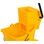 Carlisle FoodService 3690804 Mop Bucket and Side Press Wringer 18.5" x 16.5" x 16.5", 26 Quart Capacity, Yellow, Polyethylene, Sturdy, Price/EA