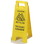 Carlisle FoodService 3690904 Flo-Pac 11" x 25", Yellow, Polypropylene, "Wet Floor" Sign (6 per Case), Price/Each