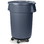 Carlisle FoodService 3691003 Bronco 250 Lb, 17.88" x 6", Black, Polypropylene, Waste Container Trash Can Dolly with Replaceable Caster (2 per Case), Price/EA