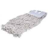 Carlisle FoodService 369817B00 Wet Mop #24 Large, White, Cotton, (12 per Case)
