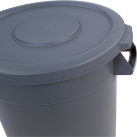 Bronco 84103323, Round, Waste Container Lid, 32 Gal, Grey