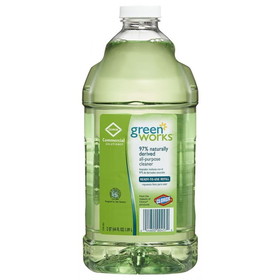Green Works 00457 All Purpose Cleaner 64 Fl Oz Refill Bottle, Light Green, Thin Liquid, (6 per Case)