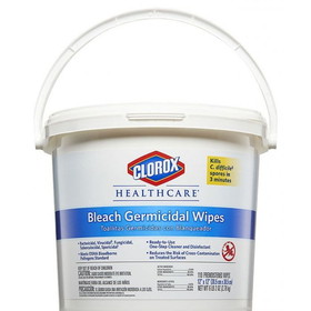 Clorox Healthcare 30358 Bleach Germicidal Wipe 12" x 12", (110 per Bucket) 2/CS