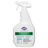 Clorox Healthcare 30828 Hydrogen Peroxide Cleaner Disinfectant 32 Fl Oz Trigger Spray, Clear, Liquid, (9 per Case)