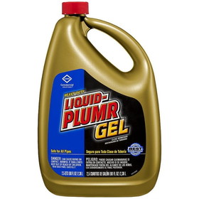Liquid-Plumr 35286 Heavy Duty Clog Remover 80 Fl Oz Bottle, Pale Yellow, Viscous Liquid, (6 per Case)