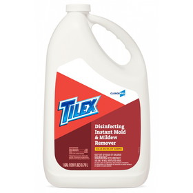 Tilex 35605 Instant Mildew Remover 128 Fl Oz Refill Bottle, Pale Yellow, Herbaceous/Marine/Bleach Fragrance, Liquid, (4 per Case)