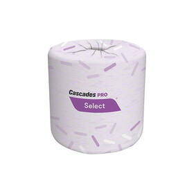 Cascades Pro Select B031 Toilet Paper 4" x 3.2" Roll, Standard, 420 Sheets/Roll, White, 2-Ply, (48/CS)