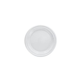 Dart 10PWF Famous Service 10.25" W, White Glossy, Polystyrene, Leakproof, Dinnerware Plate (500/CS)