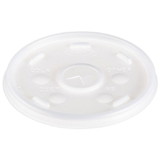 Dart Container 16SL Foam Cup/Container Lid Translucent, High Impact Polystyrene, Straw Slotted, Lid for 16X16/20X16/24X16 16 Oz Foam Cup/Container (1000/CS)