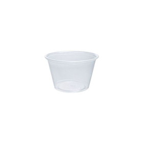 Dart Container 400PC Conex Complements 4 Oz, 2" Base/2.9" Top x 1.8", Clear, Polypropylene, Microwavable, Recyclable, Portion Container (2500 per Case)