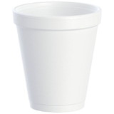 Dart Container 8J8 J Cup 8 Oz, White, Expanded Polystyrene, J Cup, Insulated, Foam Drink Cup (1000 per Case)
