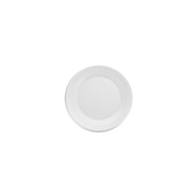 Dart Container 9PWQR Quiet Classic Foam Dinnerware Plate 9" W, White, Extruded Polystyrene, Reduced Cube, Laminated, (500 per Case)