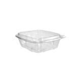 Dart Container CH24DED Hinged Plastic Container SafeSeal Clear 24 OZ 7.15