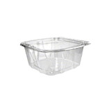 Dart Container CH64DEF Hinged Plastic Container SafeSeal Clear 64 OZ 7.8