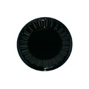 DFI  CP18 Heavy Duty Black Thermoformed Plastic Cater Platter  - 18