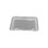 DFI DR58 Rectangular Dome - 8 5/16" x 5 15/16" x 3/4" For crimp on foil containers. - .009 gauge - 500/CS, Price/Case
