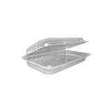 Detroit Forming LBH671, Plastic Food Container, Clear, Hinged, Rectangle, 6.12