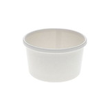 Pactiv D8RB Food Container White, Paper, (500 per Pack)