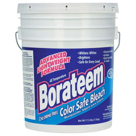 Dial Professional 871882 Borateem 17.5 Lb Pail, White, Powder, Color-Safe Powder Bleach (1 per Case)