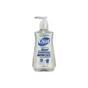 Dial DS-01585 Antibacterial Gel Hand Sanitizer - 7.5 oz., Fragrance-Free