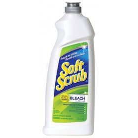 Soft Scrub 2490323, Cleanser with Bleach, 24 Oz, White, Cream, (9 per Case)