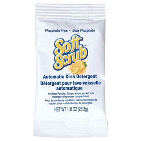 Dial Professional 10006 Soft Scrub Auto Dish Detergent 1 Oz, Powder, (200 per Case)