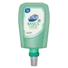Dial 16722 Basics Hypoallergenic Foaming Hand Wash, FIT Universal Touch-Free - 1L Dispenser Refill - 3/CS