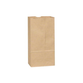 Duro Bag 18412 Dubl Life12# - 7-1/16" x 4-1/2" x 13-3/4", 40#BW Capacity, Kraft Paper, SOS Bag Recycled (500/CS)