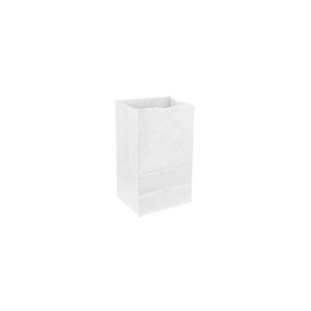 Duro Bag 51032 SOS Bag 12# - 7-1/16" x 4-1/2" x 13-3/4", 40#BW Capacity, White, Virgin Paper, (500/CS)