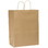 Duro Bag 87127 Dubl Life 13" x 6" x 15-3/4", 60#BW Capacity, Kraft Paper, "Traveler", Shopping Bag W/ Paper Twist Handles, Recycled (250/CS), Price/Case