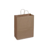 Duro 87128 Dubl Life Carryout Shopping Bag w/ Paper Twist Handles 13