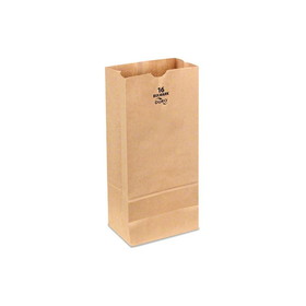 Duro Bag 71016 Bulwark 7-3/4" x 4-13/16" x 16", 57#BW Capacity, Virgin Kraft Paper, SOS Bag, Recyclable (400/CS)