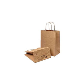 Duro Bag 87148 Dubl Life 18" x 7" x 18-3/4", 70#BW Capacity, Kraft Paper, Cargo, Recycled Shopping Bag (200/CS)