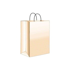 Duro Bag 88206 Shopping Bag 10" x 6 3/4" x 12", Bistro, White 250/CS