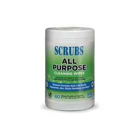 ITW Dymon 96580 All Purpose Cleaning Wipes 9"x12" Citrus 80 CT/Canister 6/CS