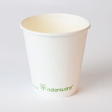 Edenware PLA10, 10oz Hot Cup, PLA-Lined Compostable, White, 20/50/CS