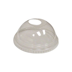 Fabri-Kal 9508058 Nexclear Drink Cup Lid Clear, Polyethylene Terephthalate, Dome, Lid with 1" Hole for 16 to 24 Oz Kal-Clear/Nexclear (1000 per Case)