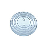 Fabri-Kal 9505083 Carry-Out Portion Cup Lid Clear, Polyethylene Terephthalate, Flat, Recyclable