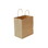 Flexo RN-100712-PLAIN Shopping Bag w/Handle - 10" x 6.75" x 12.5", Kraft 60# BW (250/CS), Price/Case