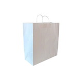 Flexo WK-180719-PLAIN Shopping Bag w/Handle - 18 x 7 x 19, White - 70# BW - 200/CS