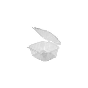 Genpak AD32-CLR Hinged Deli Container 32 Oz, 7.25" x 6.38" x 2.63", Clear, Apet, with Regular Lid (200 per Case)
