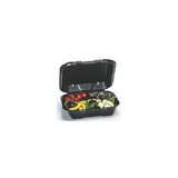 Genpak SN200-BLK Snap-It Carry-Out Container 9.25